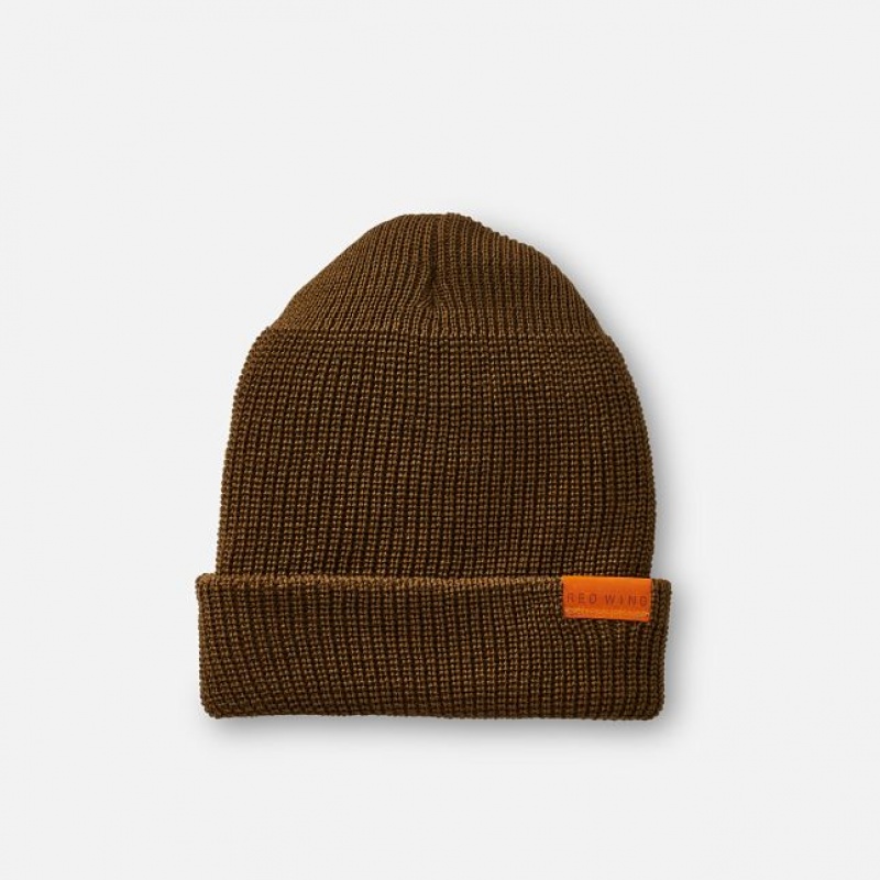 Red Wing Merino Wool Knit Hats | 156834-YHL